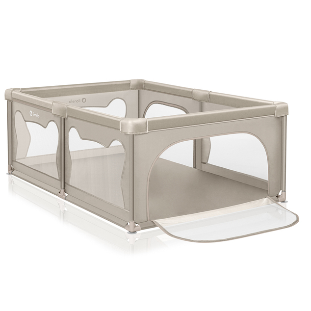 LIONELO Otroška ograja Willow Beige Sand 127 x 187 cm