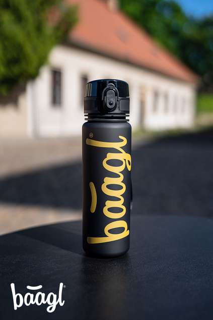 BAAGL Tritan-Trinkflasche Logo Gold, 500 ml