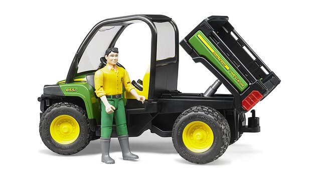 Bruder 02490 John Deere Gator XUV 855D s figúrkou