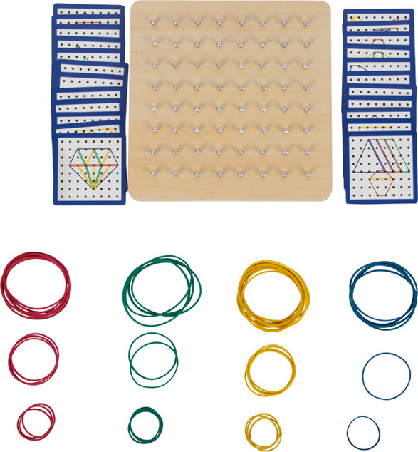 Small Foot Drevená doska Geoboard
