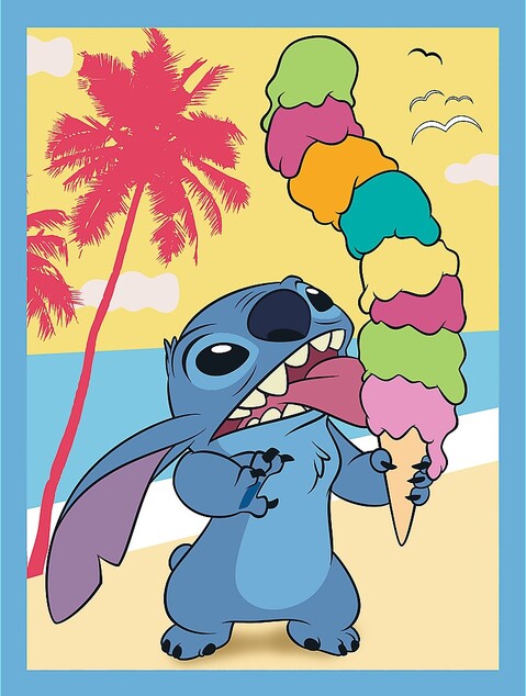 Trefl Sada 3v1 Lilo&amp;Stitch: Šťastný deň (2x puzzle + pexeso)