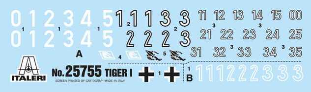 Model Kit tank 25755 - Pz. Kpfw. VI Tiger I (1:56)