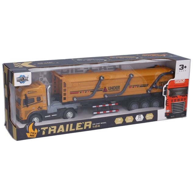 Auto kovový tahač sklápač s efektami 42 cm