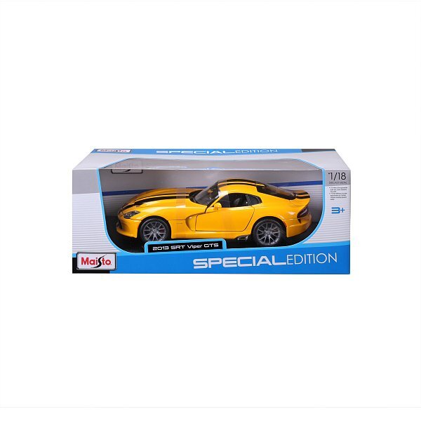 Maisto - 2013 SRT Viper GTS, žltý, 1:18