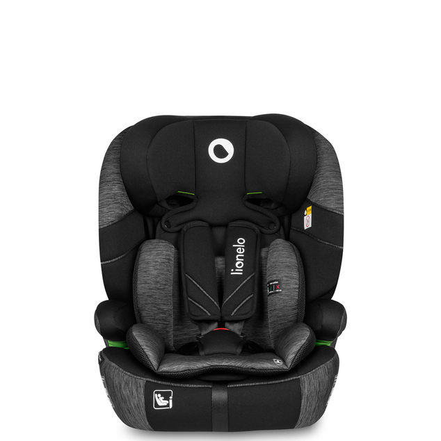 LIONELO Seggiolino Auto Levi One i-Size (76-150 cm) Nero Grigio