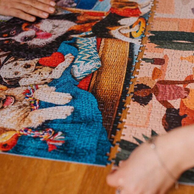Trefl Prime puzzle 1000 UFT - Nálož roztomilosti: Psie priateľstvo