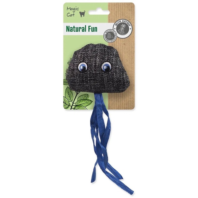 Hračka MC Natural Fun medúza s kocúrnikom šedá 8cm