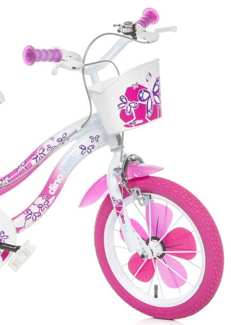 Dino Bikes - Kinderfahrrad Flappy 16" 516-02 - rosa weiß