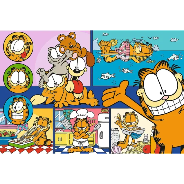 Trefl Puzzle 100 Lenivý Garfield