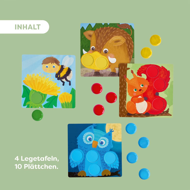 Haba Juego de clasificación de colores Animales del bosque a partir de 18 meses
