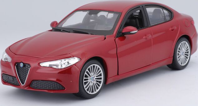 Bburago 1:24 Plus Alfa Romeo Giulia (2016) Metallic Rot