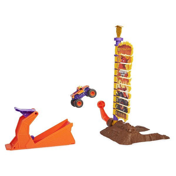 Monster Jam - Hrací set El Toro Loco Big Air Challenge, 1:64