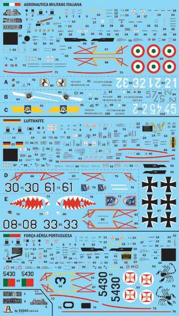 Model Kit letadlo 92645 - G.91 R1/R3 "Gina" (1:48)