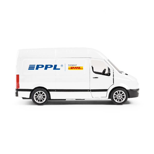 Kovové auto PPL s otváracími dverami 12 cm