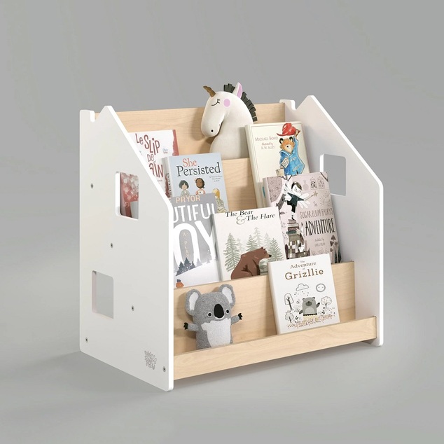BusyKids Stojan na knihy bílý