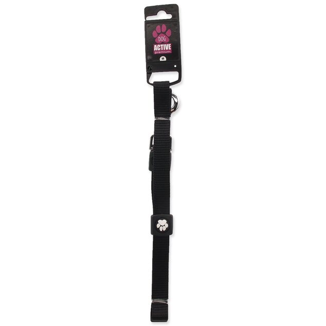 Vodítko Active Dog Premium M čierne 2x120cm