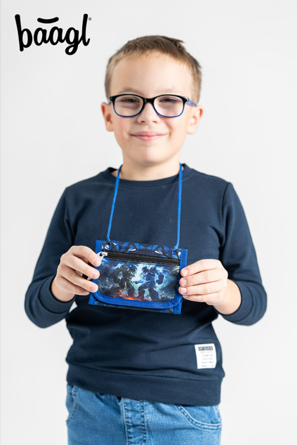 BAAGL Halsbrieftasche Roboter