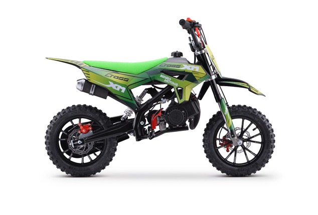 Motocicleta de gasolina para niños Beneo Motors CROSS XM verde - 50cm3