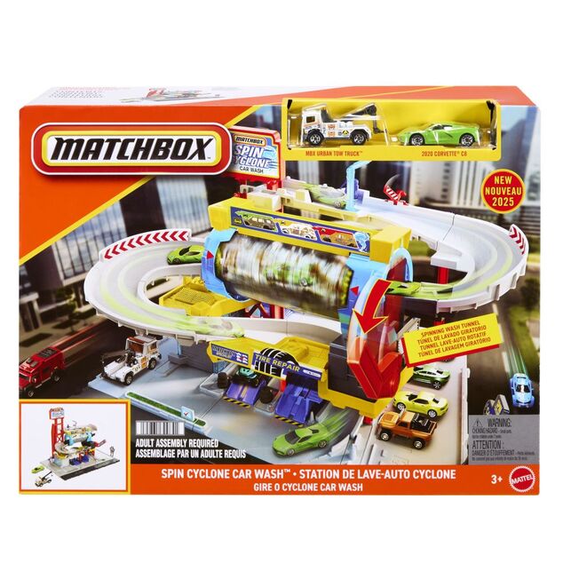 Matchbox set Lavastoviglie Turbo Ciclone + 2 veicoli
