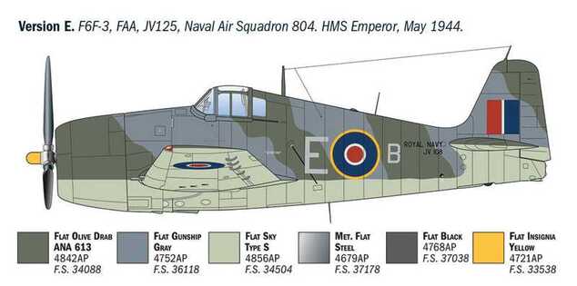 Model Kit repülőgép 91213 - F6F-3/5 Hellcat (1:72)
