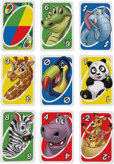 Mattel Uno junior zvieratka