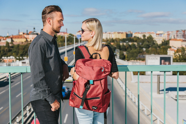 Studentenrucksack Rot