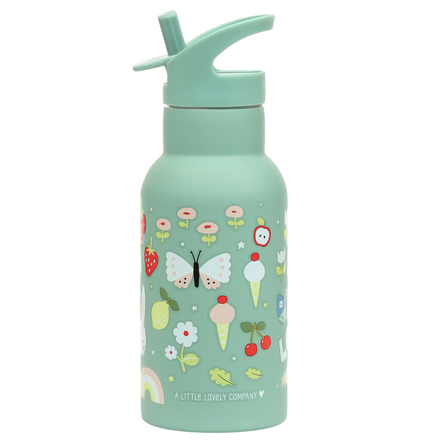 A Little Lovely Company - nerezová fľaša na pitie, 350 ml - radosť