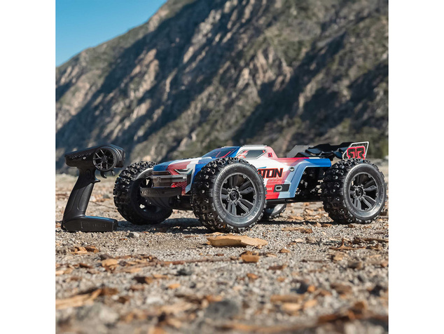 Arrma Kraton 6S V6 BLX 1:8 4WD RTR modrá/ružová