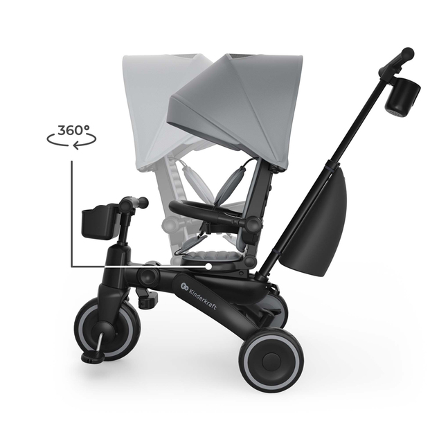 KINDERKRAFT Trojkolka Jazz 3 Grey, 9m+