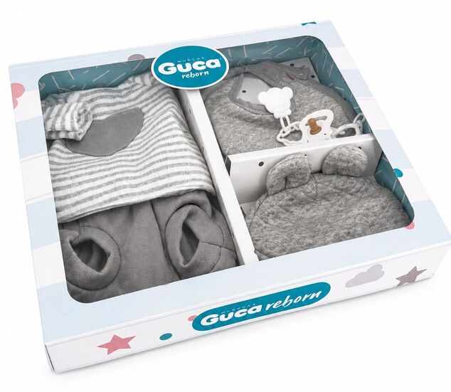 Guca 10072-190 abbigliamento per bambola bebè taglia 42–46 cm con accessori