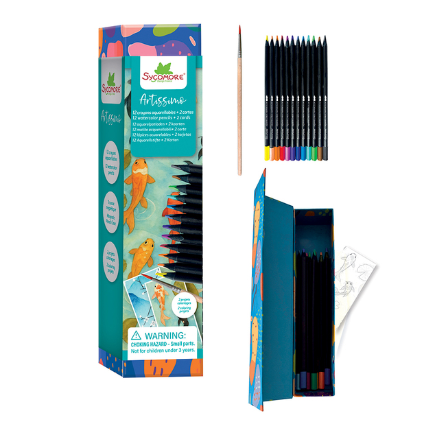 Sycomore Artissimo - lápices acuarelables - 12 uds