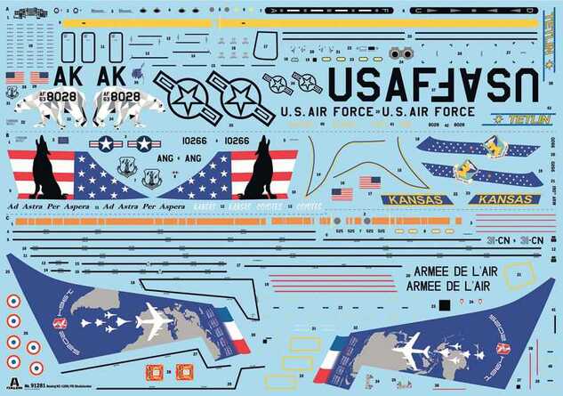 Maquette Avion 91281 - KC-135 R/FR Stratotanker (1:72)