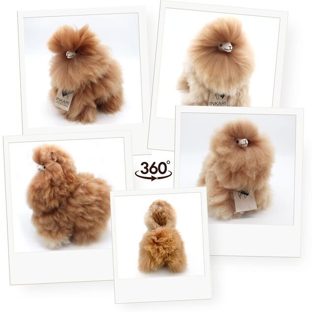 INKARI Jucărie de pluș Alpaca Small Monsterfluff Sandstone 23cm