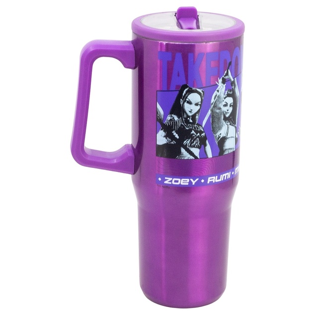 K-Pop Demon Hunters Tazza Termica con Cannuccia e Manico 920 ml