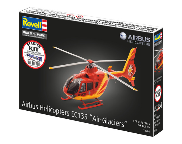 Starter Kit helikopter 74986 - Airbus EC135 "Air-Glaciers" (1:72)
