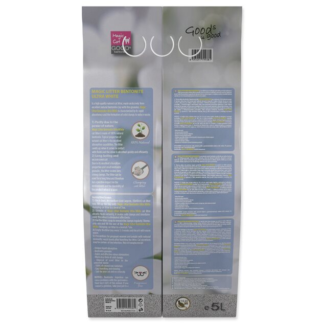Podstielka Magic Litter Bentonite Ultra White 5l