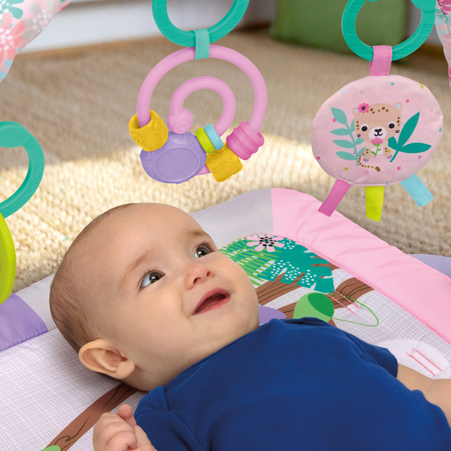 BRIGHT STARTS Tapis de jeu pour le développement moteur et sensoriel Treetop Bloom™, 0m+