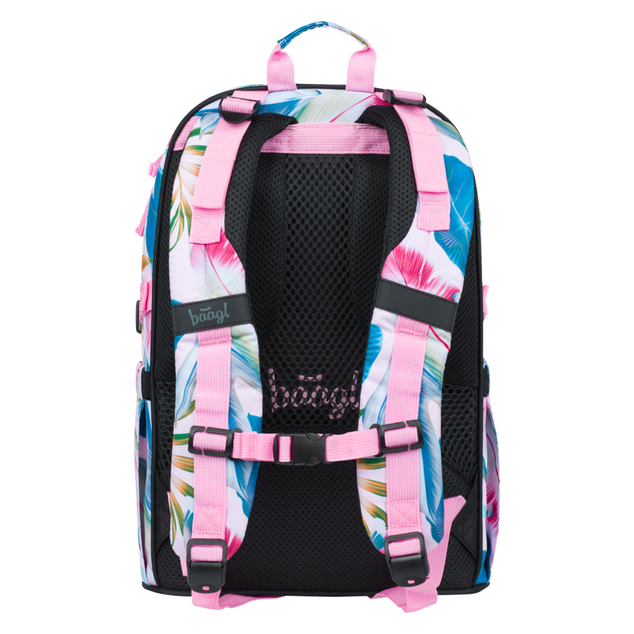 BAAGL SET 5 Skate Leafs: Rucksack, Federmäppchen, Beutel, Gürteltasche, Laptop-Hülle