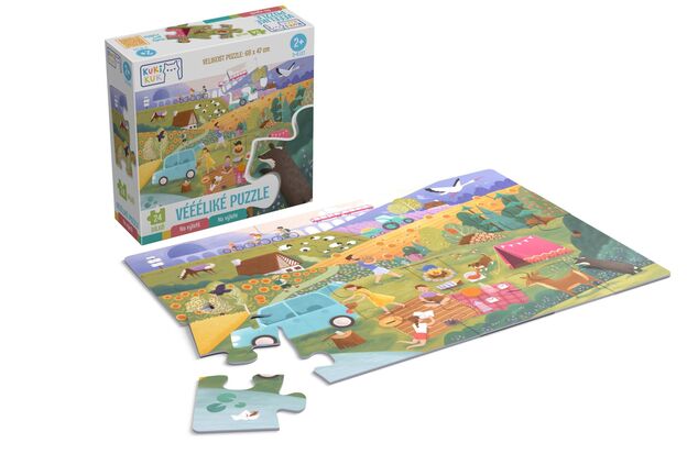 KukiKuk 80052 Veľké puzzle Na výlete