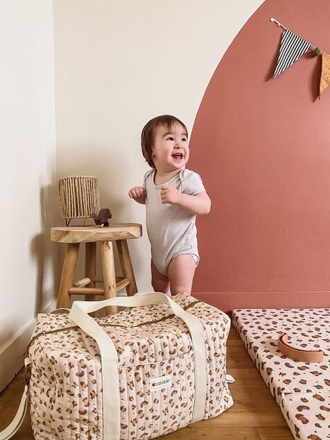 Borsa da weekend per mamme, Leopardo