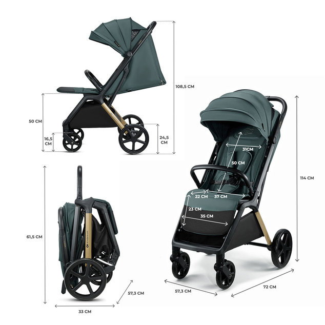 Kinderkraft Kočík športový Loom Green