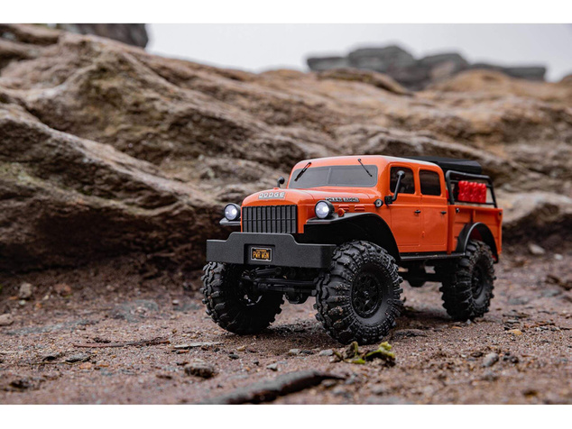 Axial SCX24 Dodge Power Wagon 1940 1:24 4WD oranžový