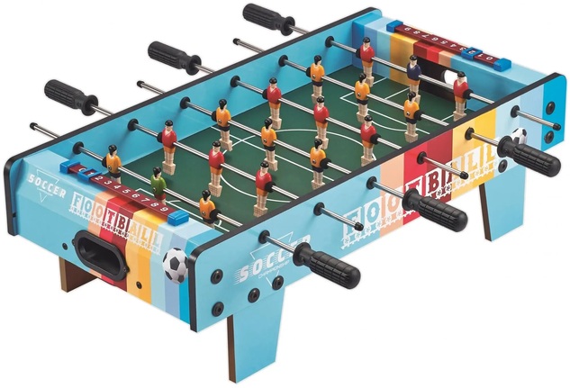 Futbal stolný drevený 60,5x30,5x18,5 cm