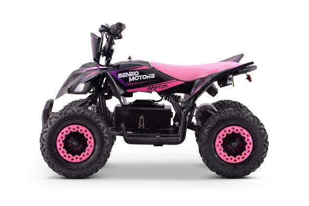 Elektrisches Kinderquad Beneo Motors Raptor pink - 800W