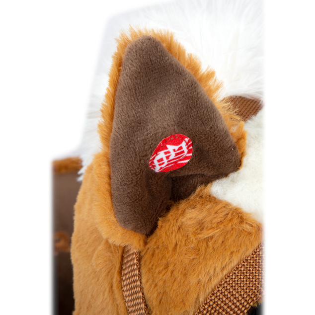 Gugalni konjiček Small Foot Brown z naslonom za roke