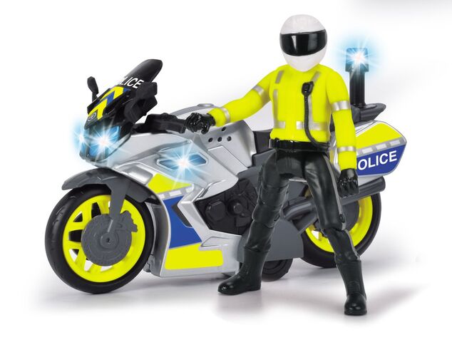 Dickie Policajný motocykel 17 cm s jazdcom