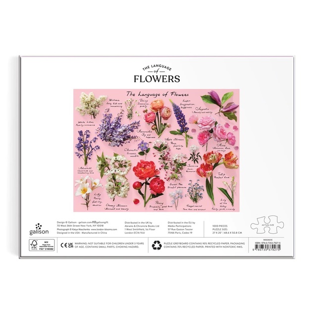 Galison Puzzle Limba florilor 1000 de piese