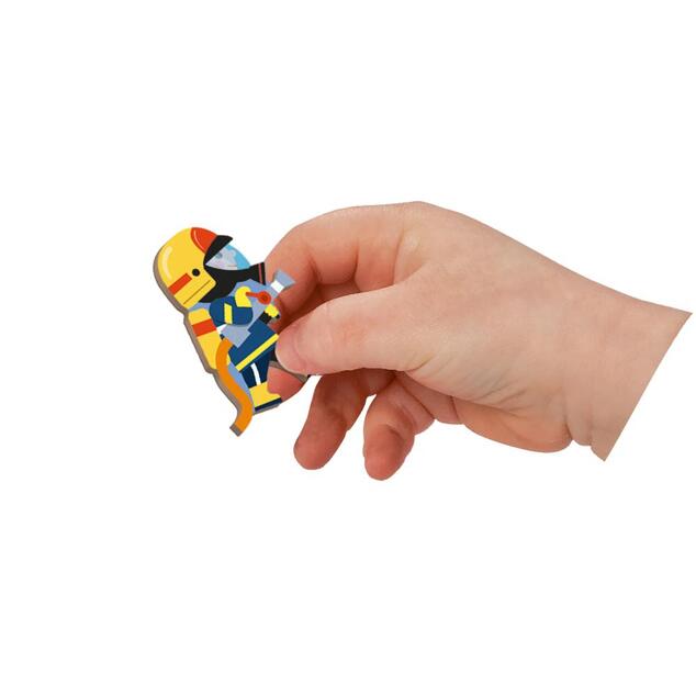 Janod Magnetibook Požiarnici Magnetická kniha pre deti