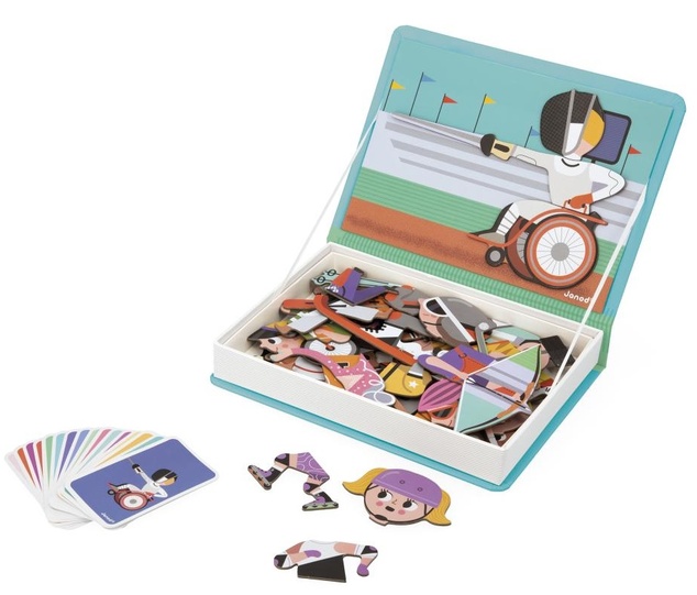 Janod Magnetibook Šport Magnetická kniha pre deti
