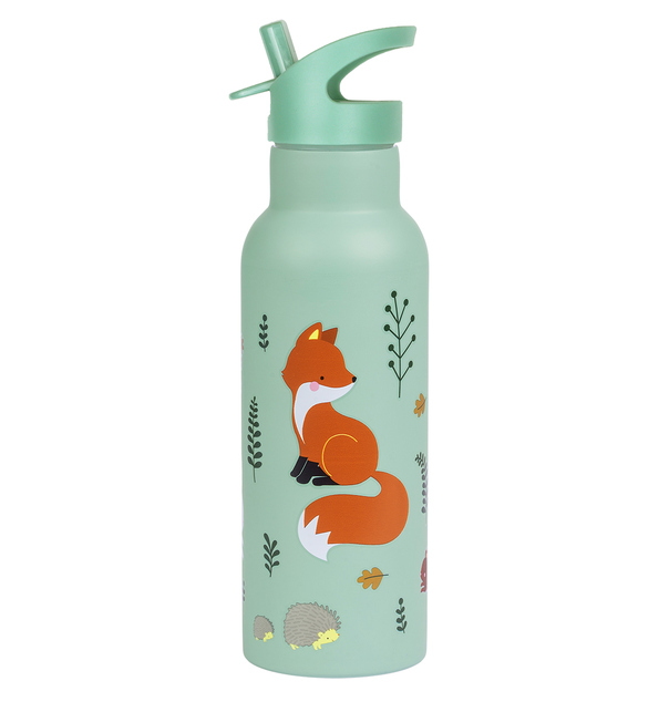 A Little Lovely Company - nerezová fľaša na pitie, 500 ml - kamaráti z lesa